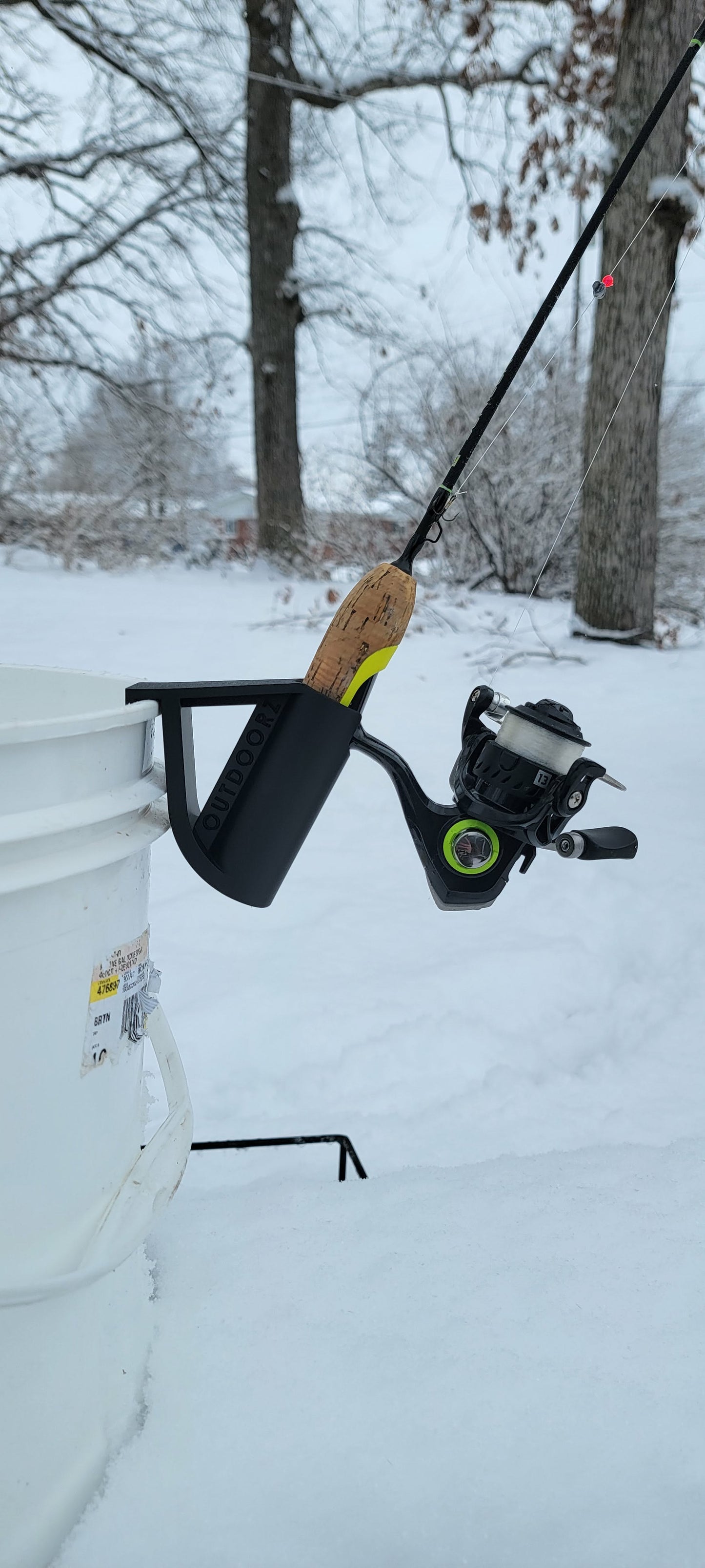 fishing rod bucket holder Gripper Mouth Pole Holder, gripperbybauer, gripper caddy Gripper by Bauer fishing cooler Bucket Rod Holder Black