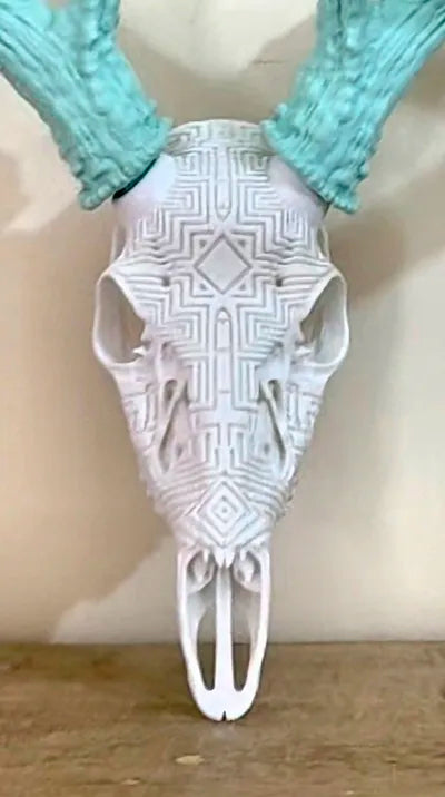 Graphic Whitetail "Maze Runner" Antler Mount